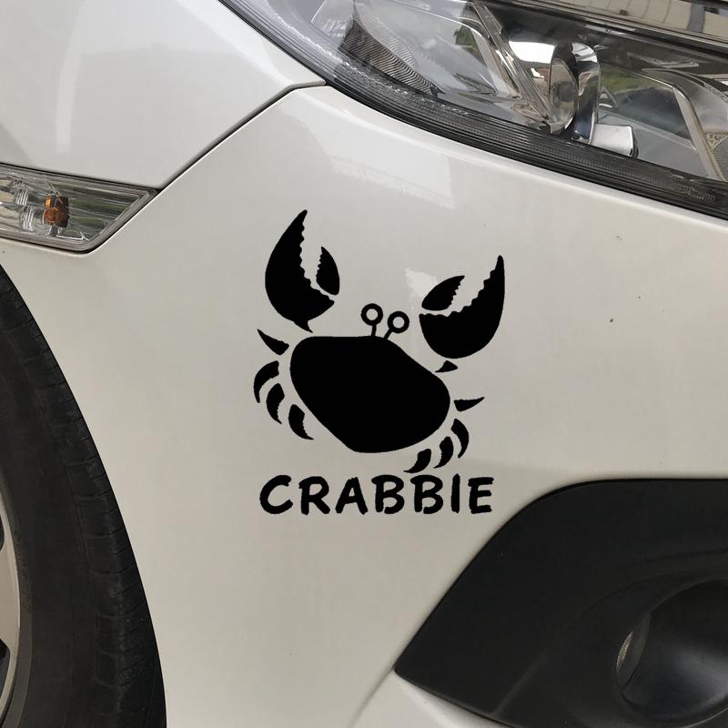 13CM*16CM Crabbie Crabs Sea Grumpy Funny Truck Fun Car Sticker Car