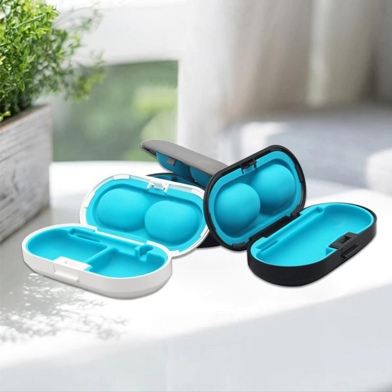 1Pcs Hard Shell Hearing Aid Protective Case Portable Water-resistant Storage Organizer for Outdoor Travel Use