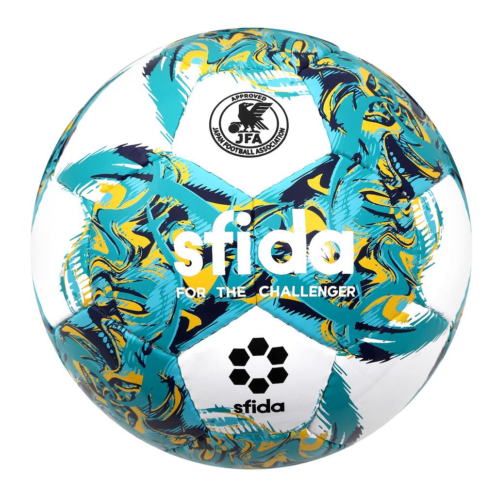 INFINITO RIMBA Futsal Ball, Size 4, SB-23IR02, White Turquoise