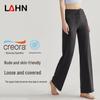 LAHN Fashion Women's High-Waisted Micro Flare Pants - Casual, Slimming, Wide-Leg, Nine-Point Length