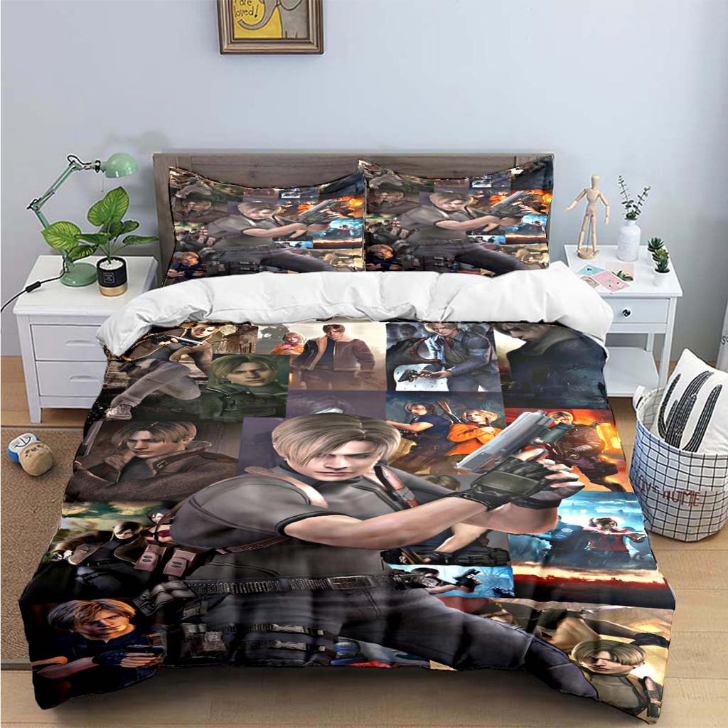 Fashion 3D Movie R-Resident Evil Print Bedding Sets Bed Supplies Set Duvet Cover Bed Comforter Set Bedding Set Luxury Gift