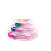 2/1pcsPet Cat Toy Three-layer Ball Cat Turntable Cat Interactive Educational Track Toy Cat Space Tower Play Plate