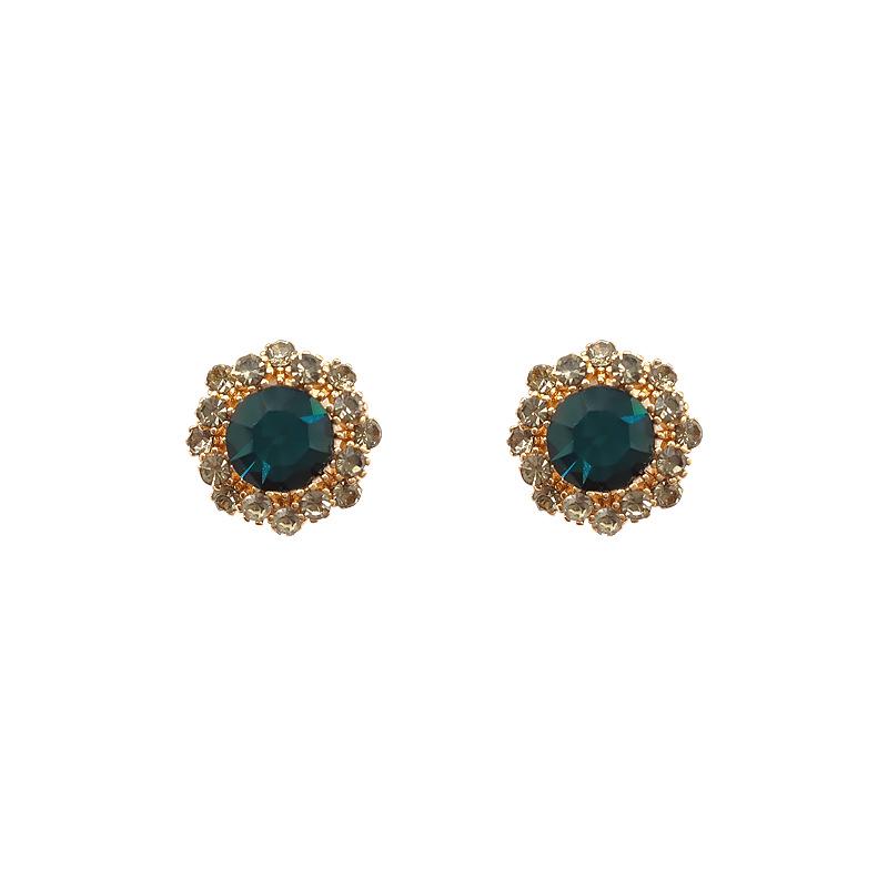 High-End Sapphire Vintage Ear Clips for Women, No Piercing, Autumn/Winter 2023