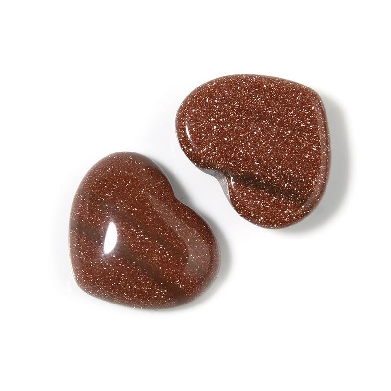5pcs Heart Stone Cabochon 15x18mm Natural Stone Flatback Cameo Loose Beads For Jewelry Making DIY Pendants Necklace Accessories