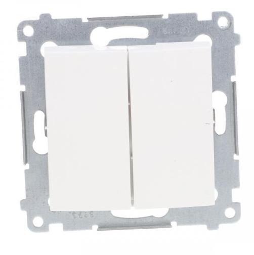 Simon 54 Splashproof Candle Switch Ip44, Quick Connectors, White Dw5B.01/11