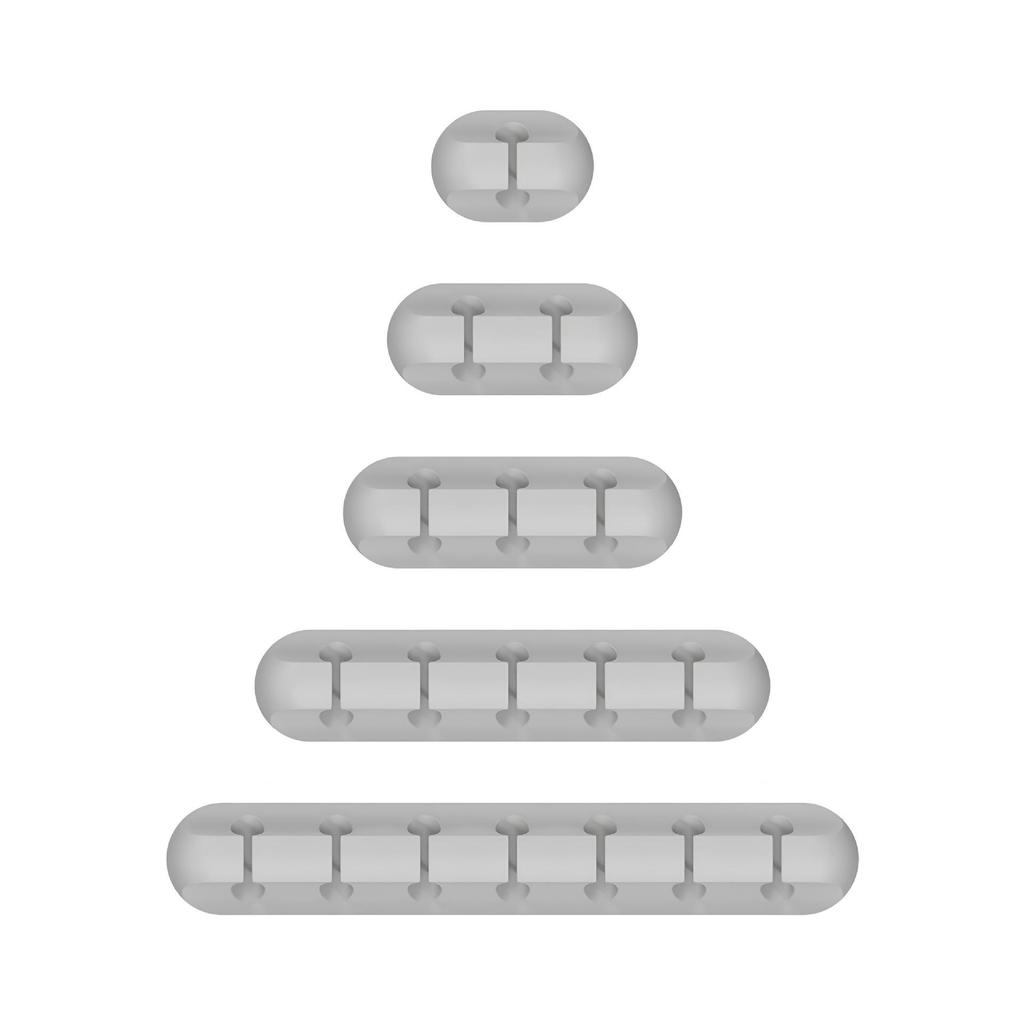 Organizzatore per Cavi in Silicone Autoadesivo da Scrivania - Supporto Multifunzione per Cuffie, Telefono e Cavi Dati.