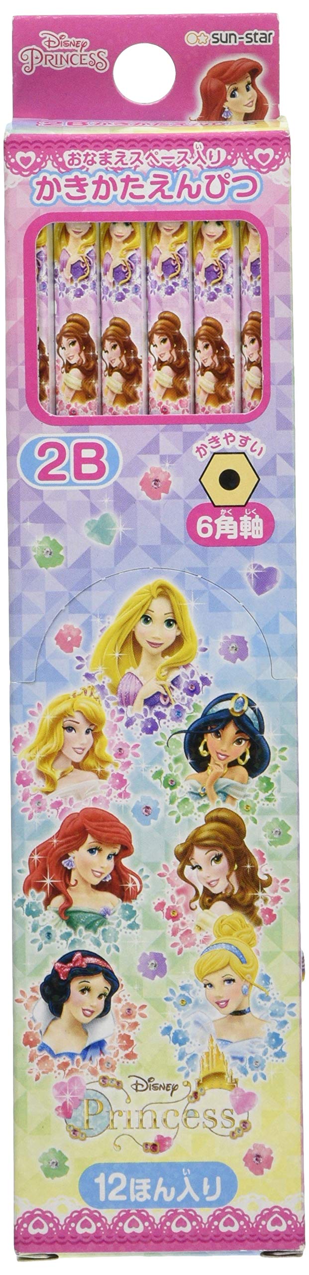 

Sunstar Канцелярские принадлежности Disney Pencil 2B 1 Dozen Princess S5012066
