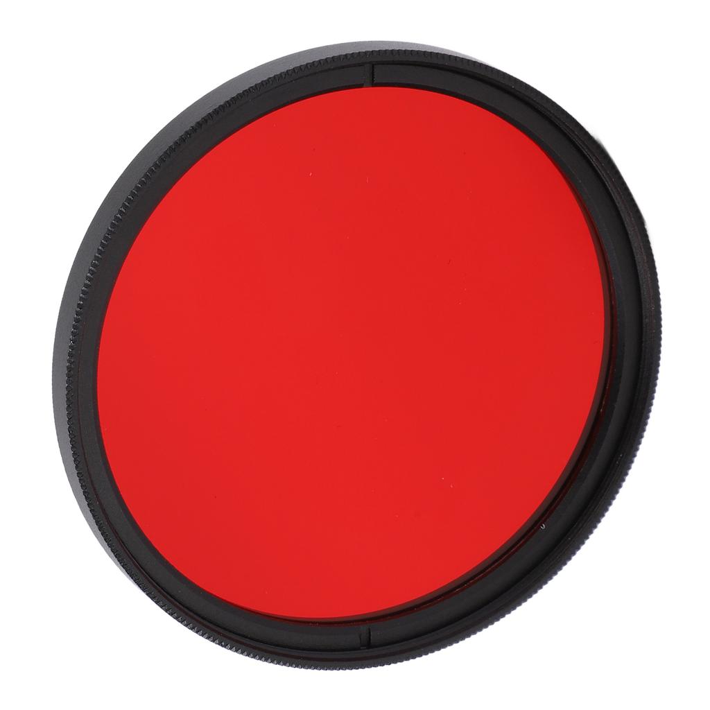 Threaded Camera Lens Filter Full Red Color Filter Optical Glass for Nikon Camera Lens58mm