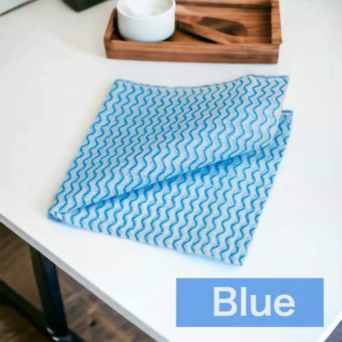 [Value Pack of 400] Dainichi Sangyo D-Cloth Nonwoven Counter Cloths, Blue, Oval, 30 X 30cm, 400 Sheets (4 Boxes of 100) Disposable Dishcloths/Dusters,