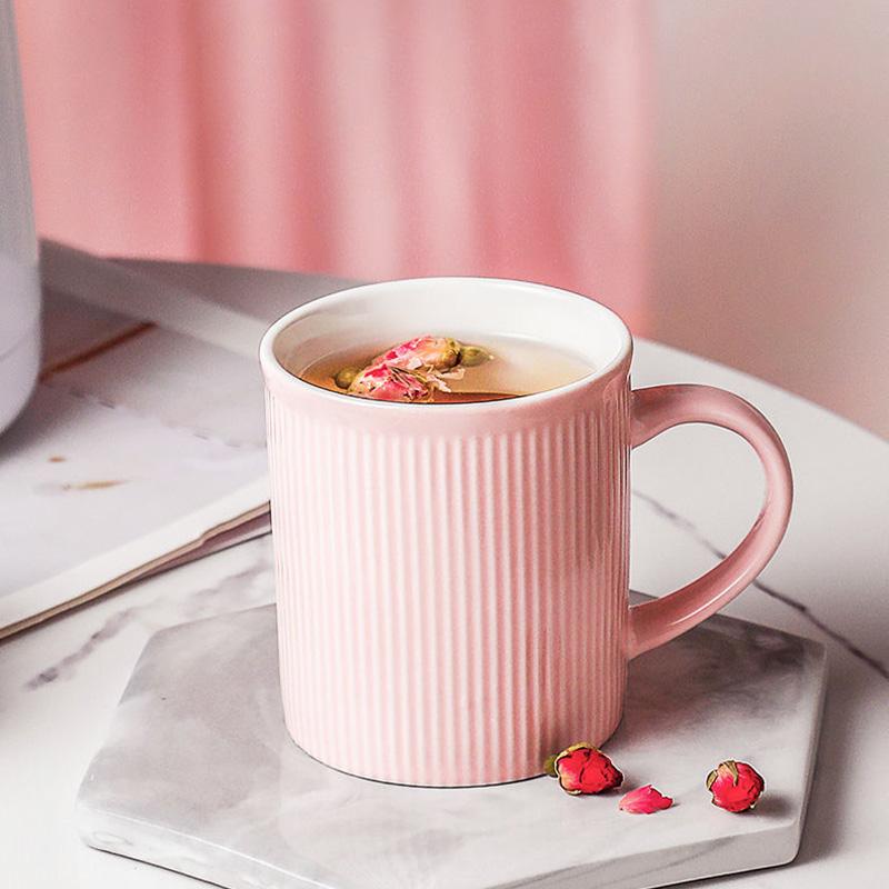 Creative Pinky Color Mug Cups of Coffee Cup Set Drinkware Cute Mugs Free Shipping Personalized Gifts Thermo Coffee Cup To Carry