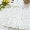 2026 Summer Embroidered Lapel Princess Dress for Girls - High-End, Stylish, Beautiful