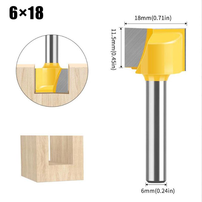 

Фреза для очистки дна 6 мм, твердосплавная, для фрезера, инструменты для деревообработки, фреза для ЧПУ, концевая фреза для дерева 6*18