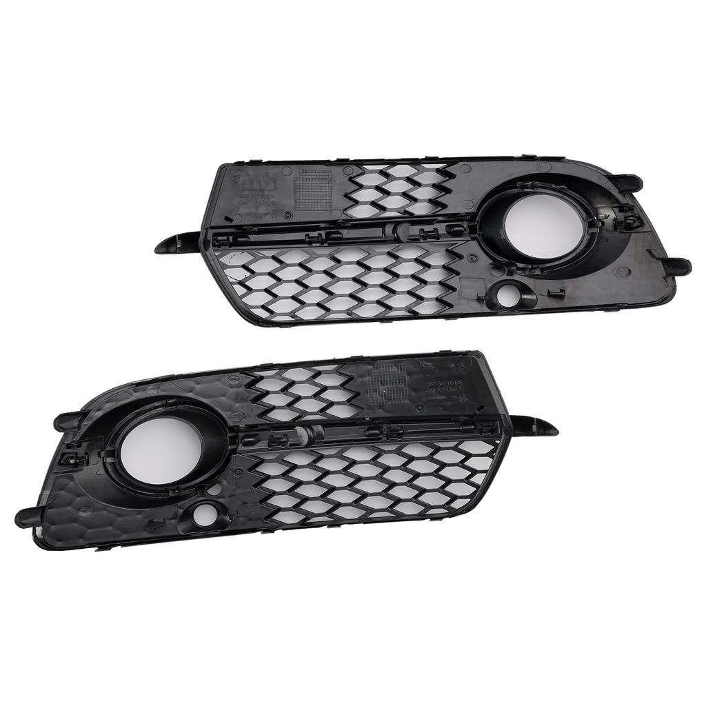 Främre stötfångare Dimljusgaller 8R0807682N 8R0807681S Passar Q5 S-Line SQ5 2013-2017 Svart