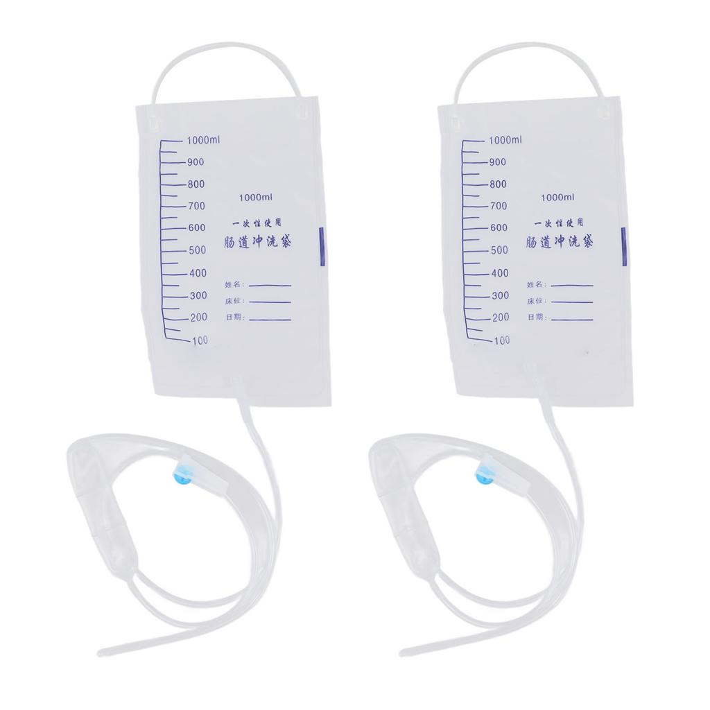 20pcs Enema Bag Kit 1000ml Improve Constipation Disposable Hygienic Colon Enema Cleansing Bag for