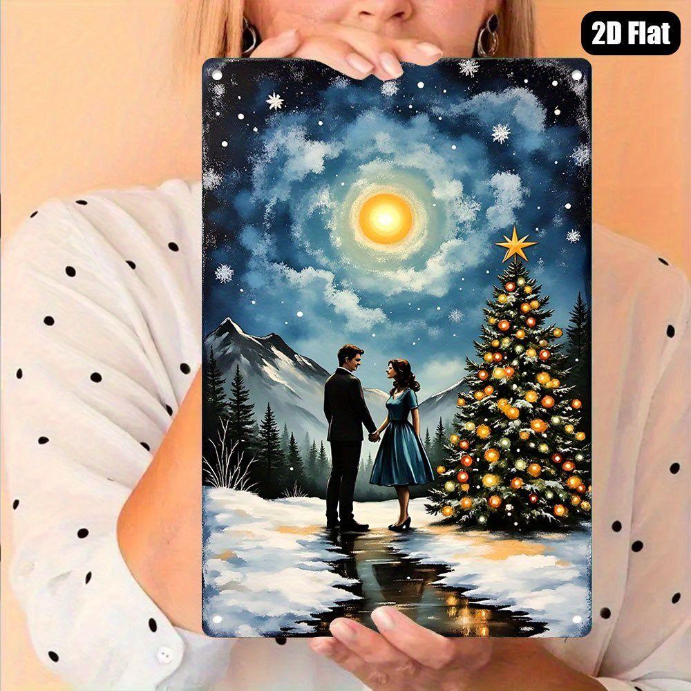 

Vintage Valentine s Day Metal Decorative Painting Gift for Couples Bedroom Living Room Cafe