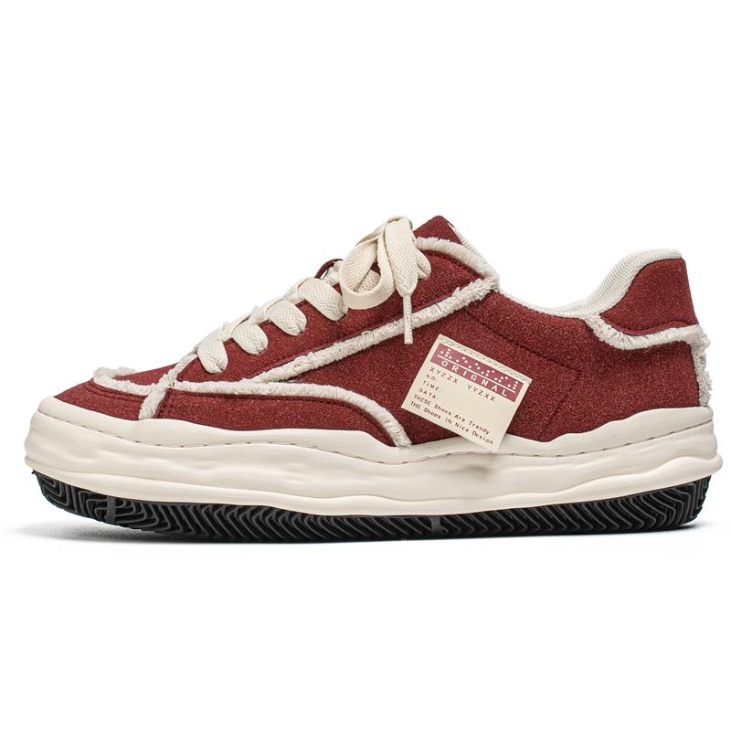 Fashion Suede Leather Mens Sneakers Fashion Trend Casual Shoes  Leisure Walking Casual Shoes Outdoor Skateboard Footwear Tenis Masculino