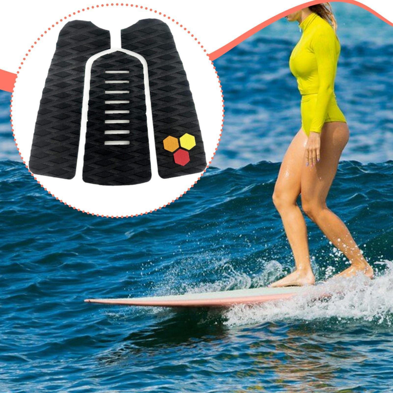 Traction Pad Surfboard Grip Pads Anti Slip Decking Accessories Premium Black EVA for Board