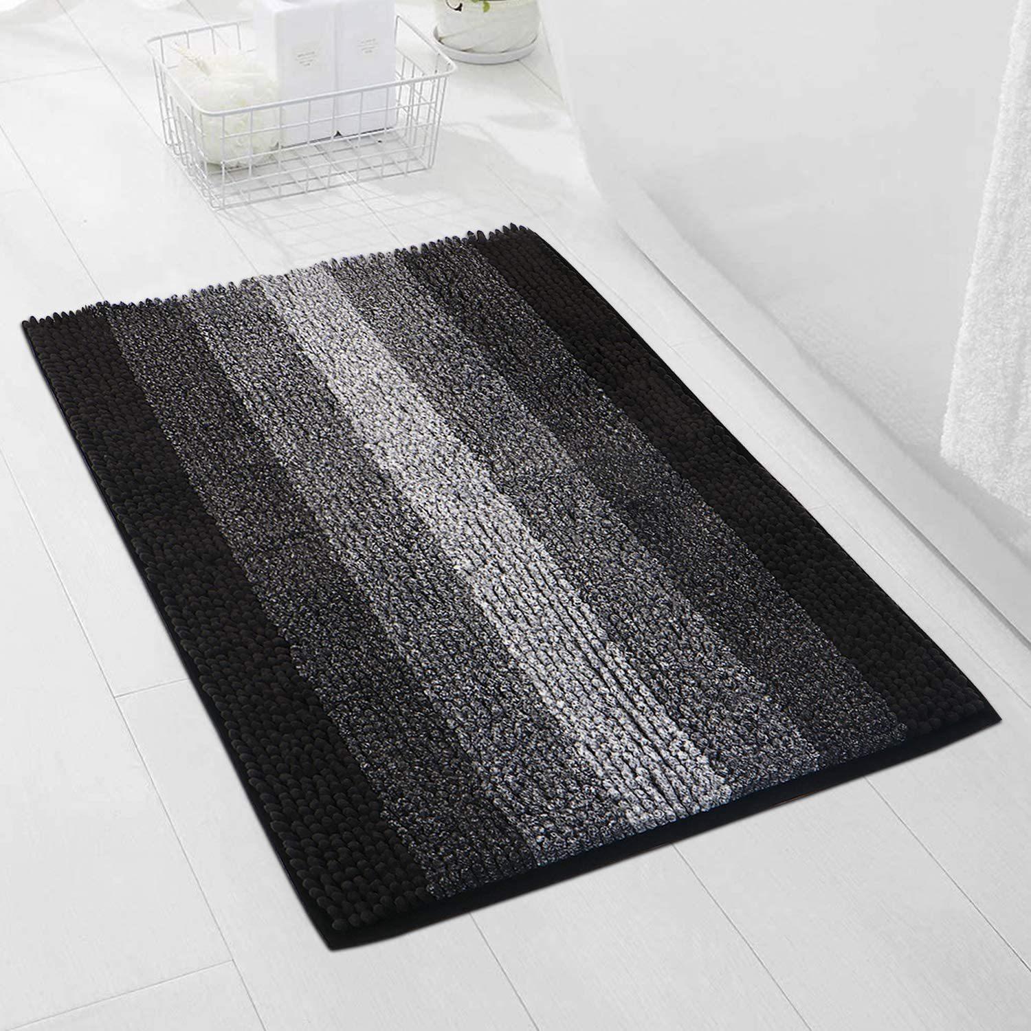 Teppich Fußmatte Saugfähige Fußmatte Toiletteneingang Bodenmatte Schlafzimmer Toilette Badezimmer Rutschfeste Matte 40x60cm