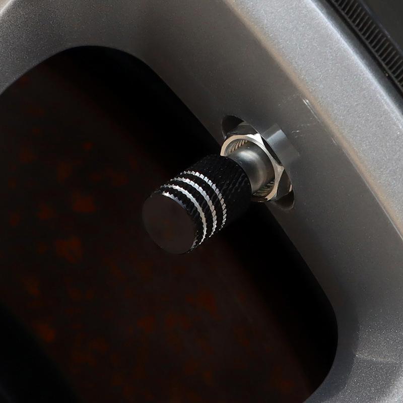 Aluminum Alloy Tire Valve Stem Caps 4 Pack Universal Car Wheel Tire Valve Caps Universal Stem Covers for Cars Trucks Motorcycl Valve Stems 1