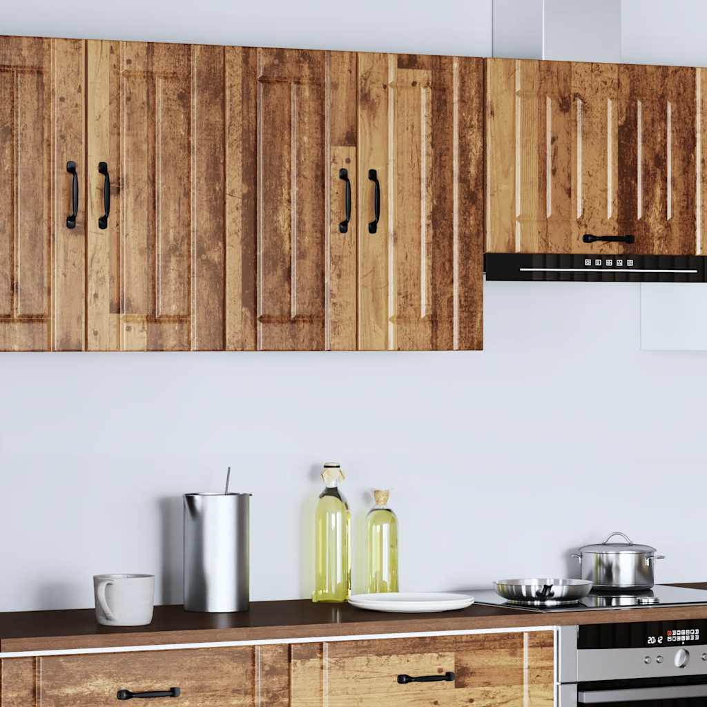 "Lucca" Kitchen Wall Cabinet Old Wood Glued Wood