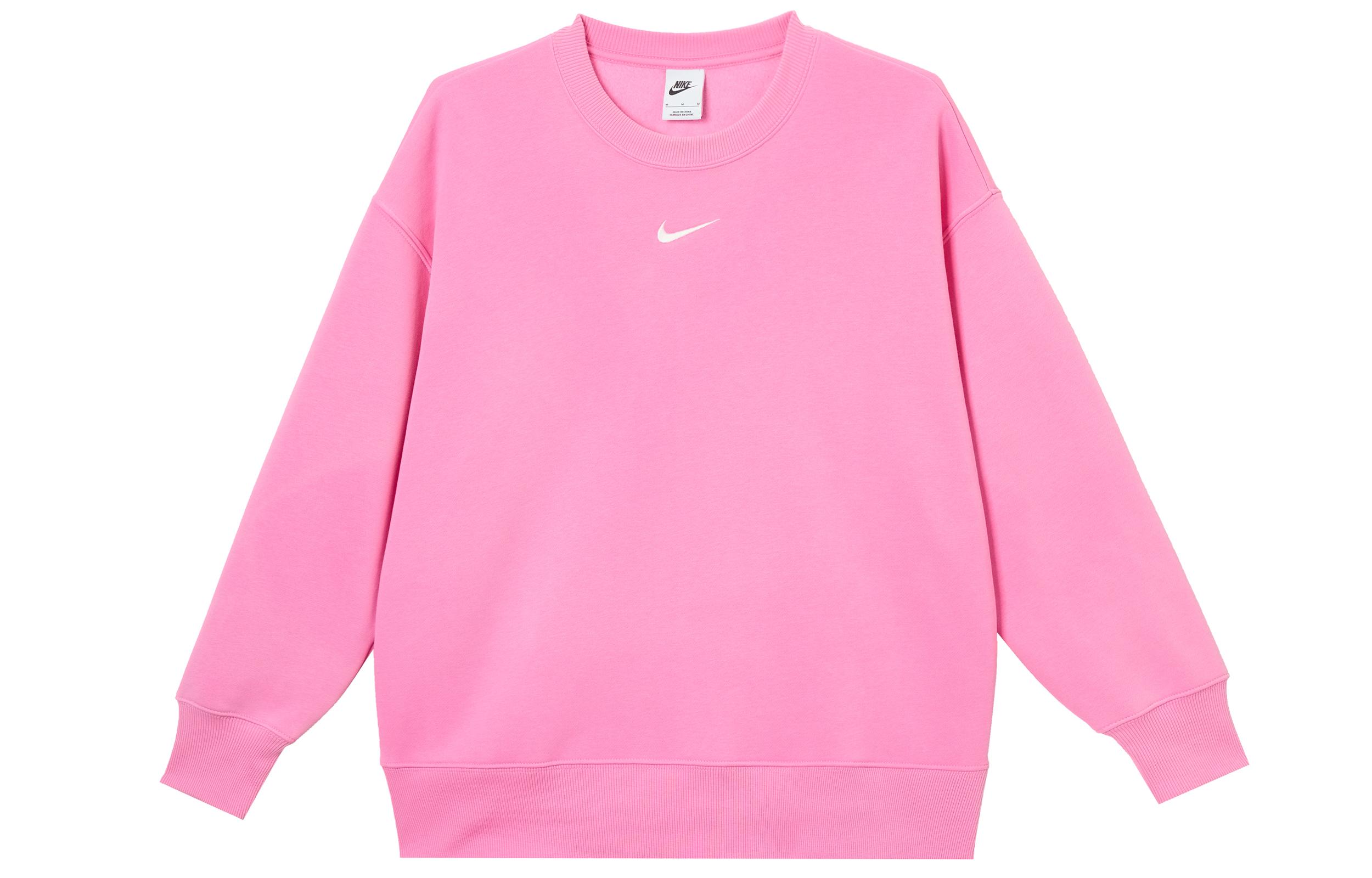 Nike Sweatshirts Women s Pink Crew Neck Moderate Plus Size FZ4271-675 S