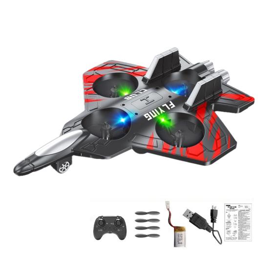 Remote Control Airplane Toy with 360 Degrees Stunt Flip Mini EPP Foam Fighter Jet Model Beginner Kids Adults 2.4Ghz RC Aircraft Toy