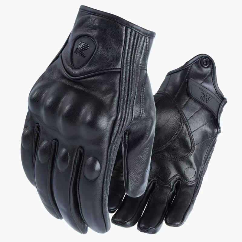 

Мотоциклетные велосипедные перчатки из натуральной кожи для осени и зимы, мужские и женские, овчина, защитные, противоскользящие, для улицы, для мотоциклистов, велосипедистов, с сенсорным экраном XL