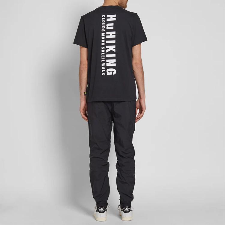 adidas Originals Kleeblatt-Logo Lässiges Sportabzeichen Rundhals Kurzarm T-Shirt Herren Oberteile Schwarz CY7874