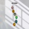 Glass Wind Chimes for Outside Colorful Glass Wind Chimes Outdoor Seasonal Glass Hanging Wind Chimes for Home Garden