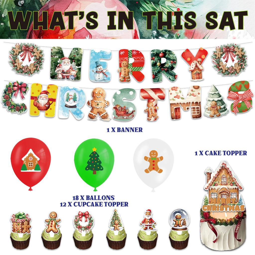 Christmas-themed Party Decorations