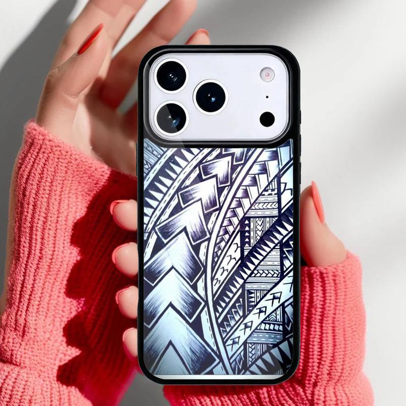 Maori Polynesian Samoan Tribal print Phone Case for iPhone 17 16 15 14 13 Pro Max Back Cover for 12 11 Pro Coque