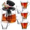 Coffee And Tea Glasses With Jug And Infuser 250 Ml / 1.5 L, 7 Pcs.