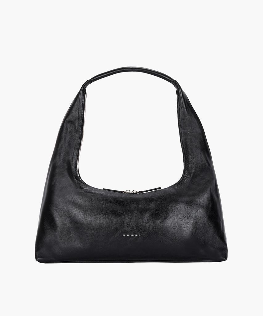 Margesherwood Hobo Large_Black Glossy Plain