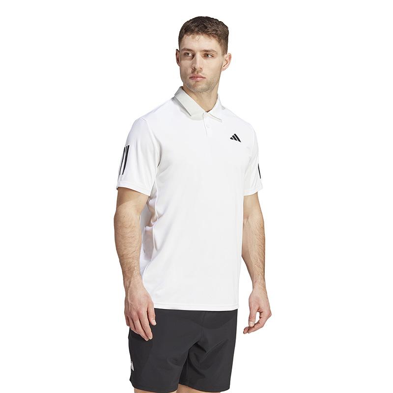 adidas Polo z krótkim rękawem zapinane na pół guzika, szybkoschnące, męskie topy białe IS2295