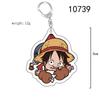 Acrylic Key Chain for One Piece Monkey D. Luffy Franky Trafalgar Law Bepo Nico Robin Acrylic Key Buckle Anime Peripheral Pendant