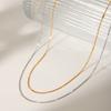Instagram Trendy Fashionable Versatile Gold-plated Necklace for Women, Premium Minimalist Titanium Steel Clavicle Chain