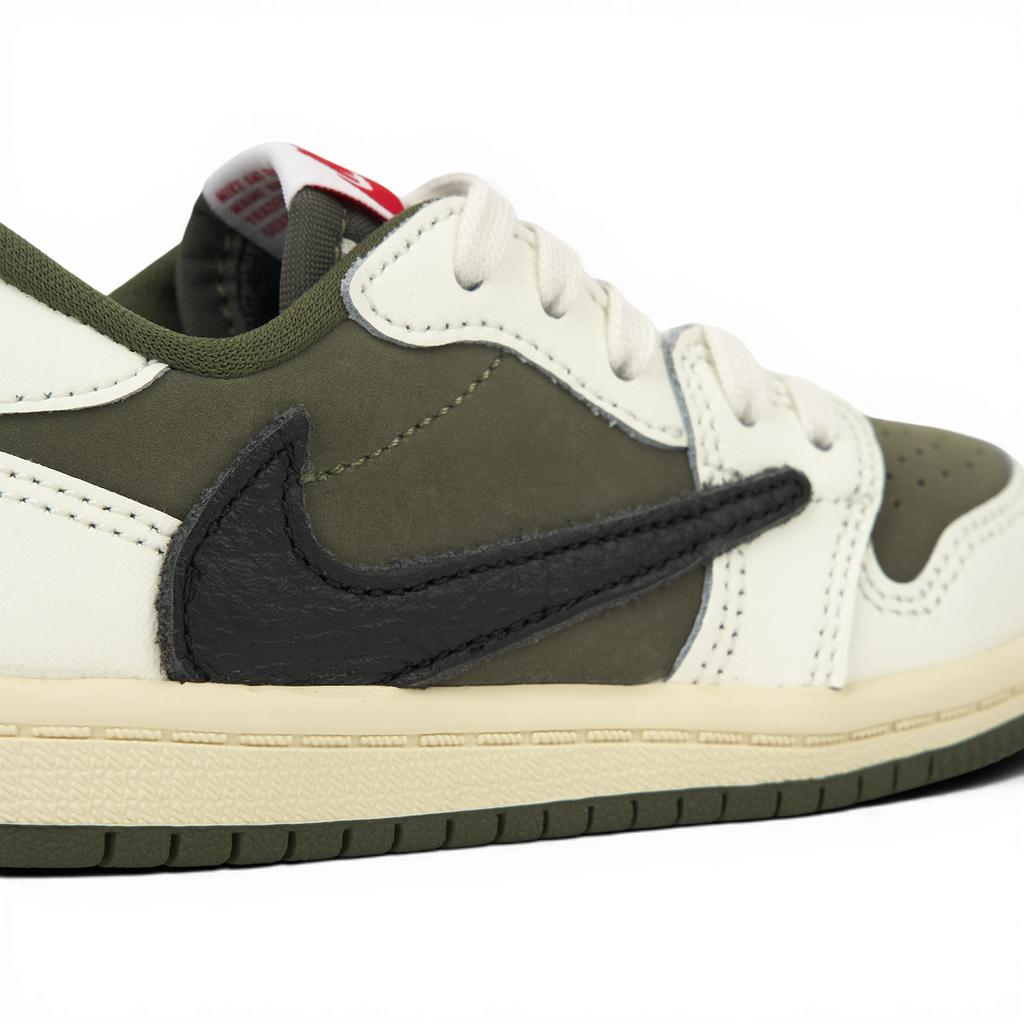 Travis Scott X Air Jordan 1 Retro Low OG SP TD Reverse Olive / Medium Olive Baby Sneakers Green Black Sail DO5441-200