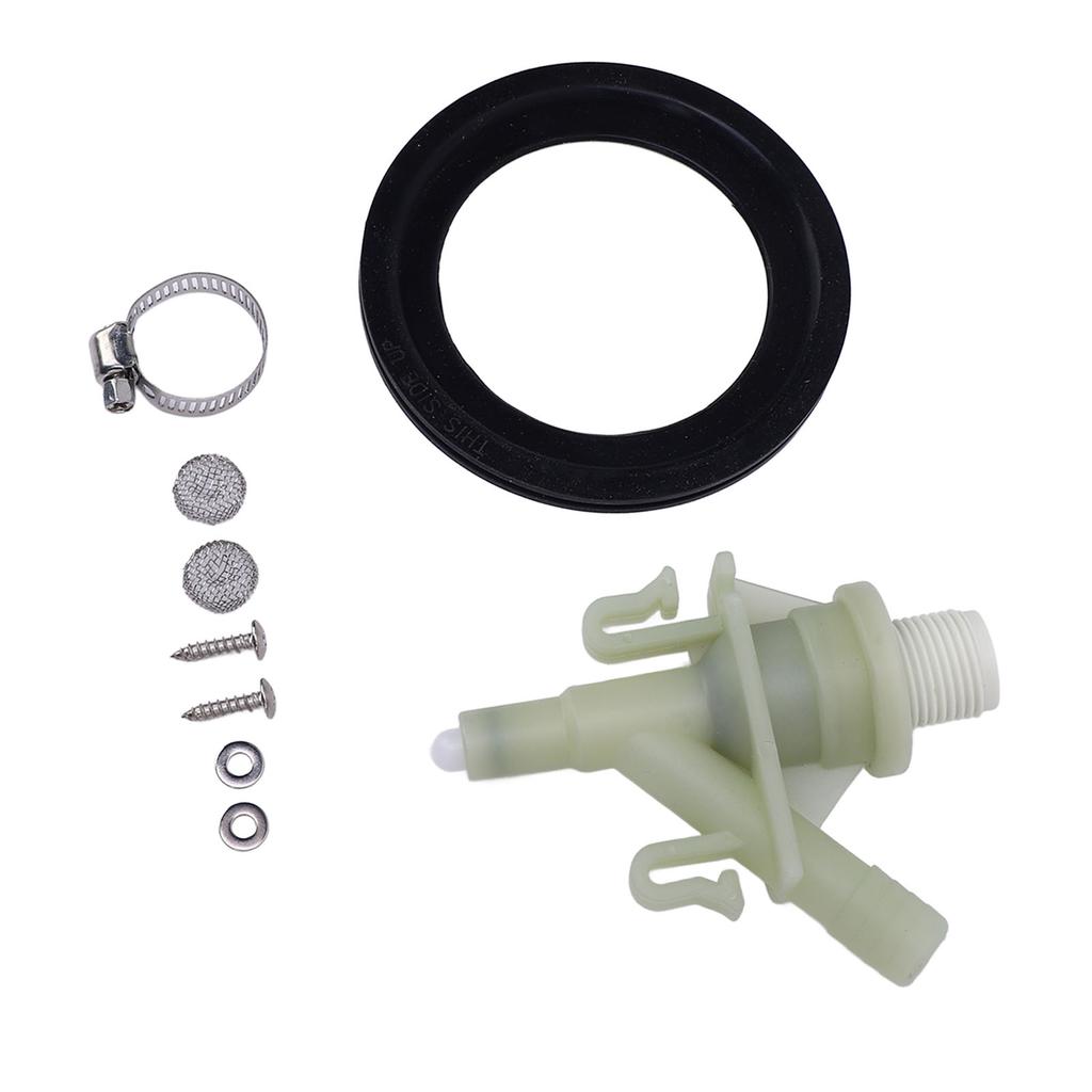 RV Toilet Water Valve Kit 385311641 Water Valve Replacement Kit for Pedal Flush Marine Toilet Motorhome