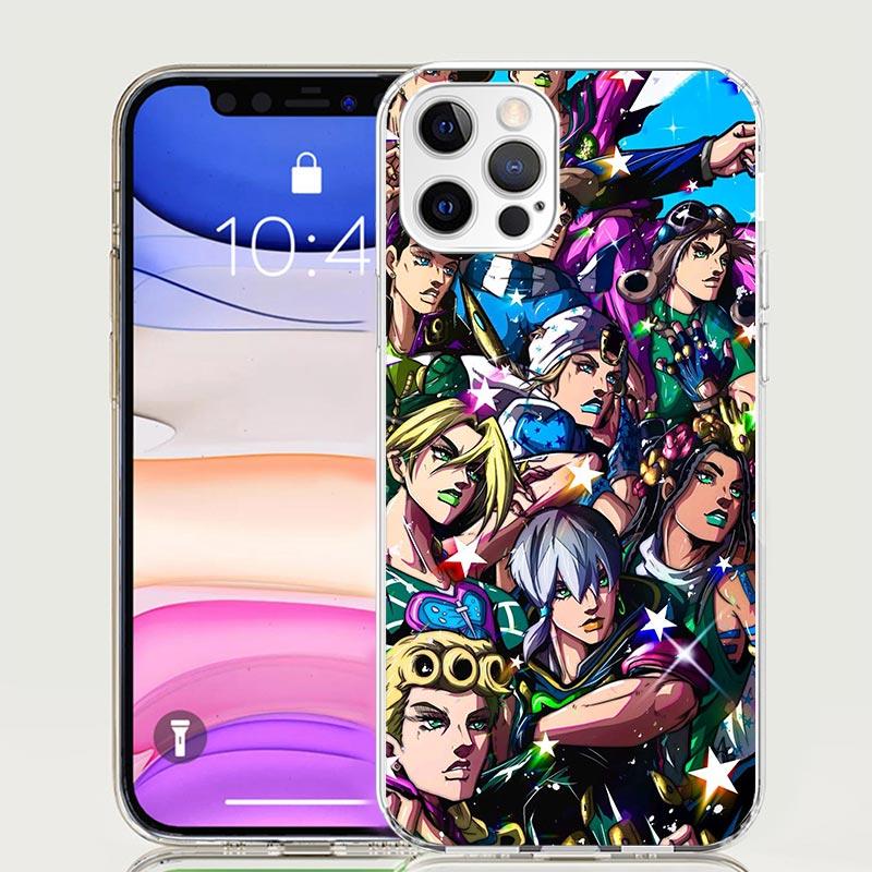 JoJo's Bizarre Adventure Hot Anime Phone Case For iPhone 17 Air 16 15 Plus 11 14 Pro Max 13 Mini 12 7 8 + SE Pattern Art Customi