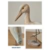 Wooden Sea Bird Figurine Nautical Style Bird Sculpture Tabletop Ornament Coastal Ocean Theme Home Decoration for Bedroom Living Room