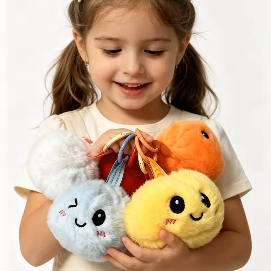 Trendy New Style Bag Hanging Cute Simulation Dumpling Plush Keychain Backpack Pendant Cartoon Toy Gift