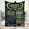 Mother's Day Greeting Card Blanket Suitable for Sofas,travel, Living Rooms Also a Good Gift for Friends and Family Suitable for All Seasons.
