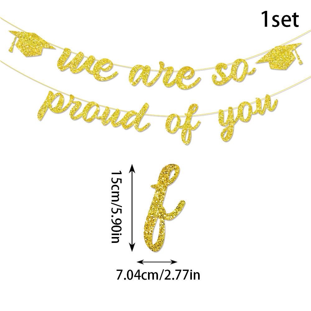 Graduation Theme Season Flash Paper Banners Party Scene Decoration Props