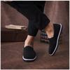 comfortable flat bottom imitation tire sole old Beijing cloth shoes lasagna canvas single shoes traditional manual online black cloth shoes
