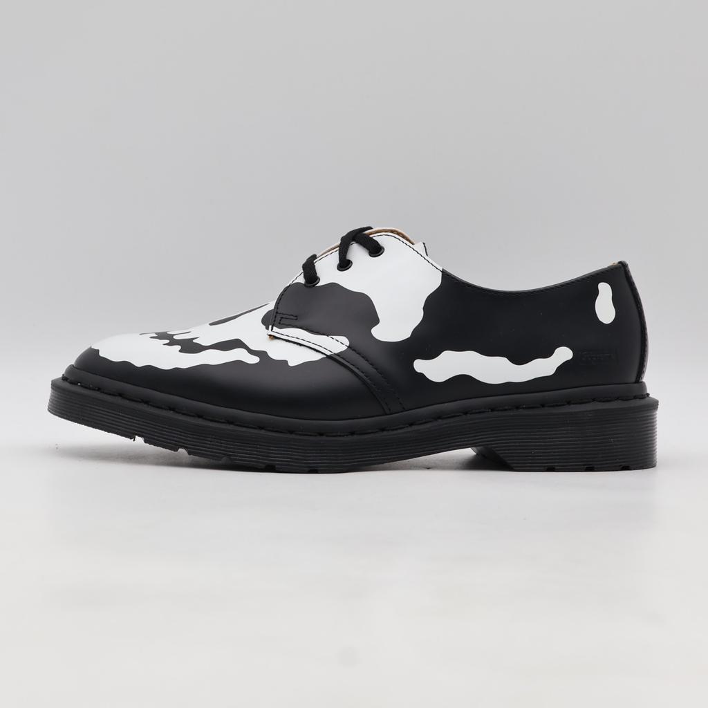 42936001 Supreme Dr.Martens 1461 Totenkopf 3-Loch Schuh Schwarz Weiß (25FW Woche 14) (Männer