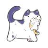 Xiaomi Cartoon Cat Mother Kittens Enamel Pin Cute Chubby Cat Parent-Child Interactive Play Brooch Lapel Badge Jewelry Gift for Friends