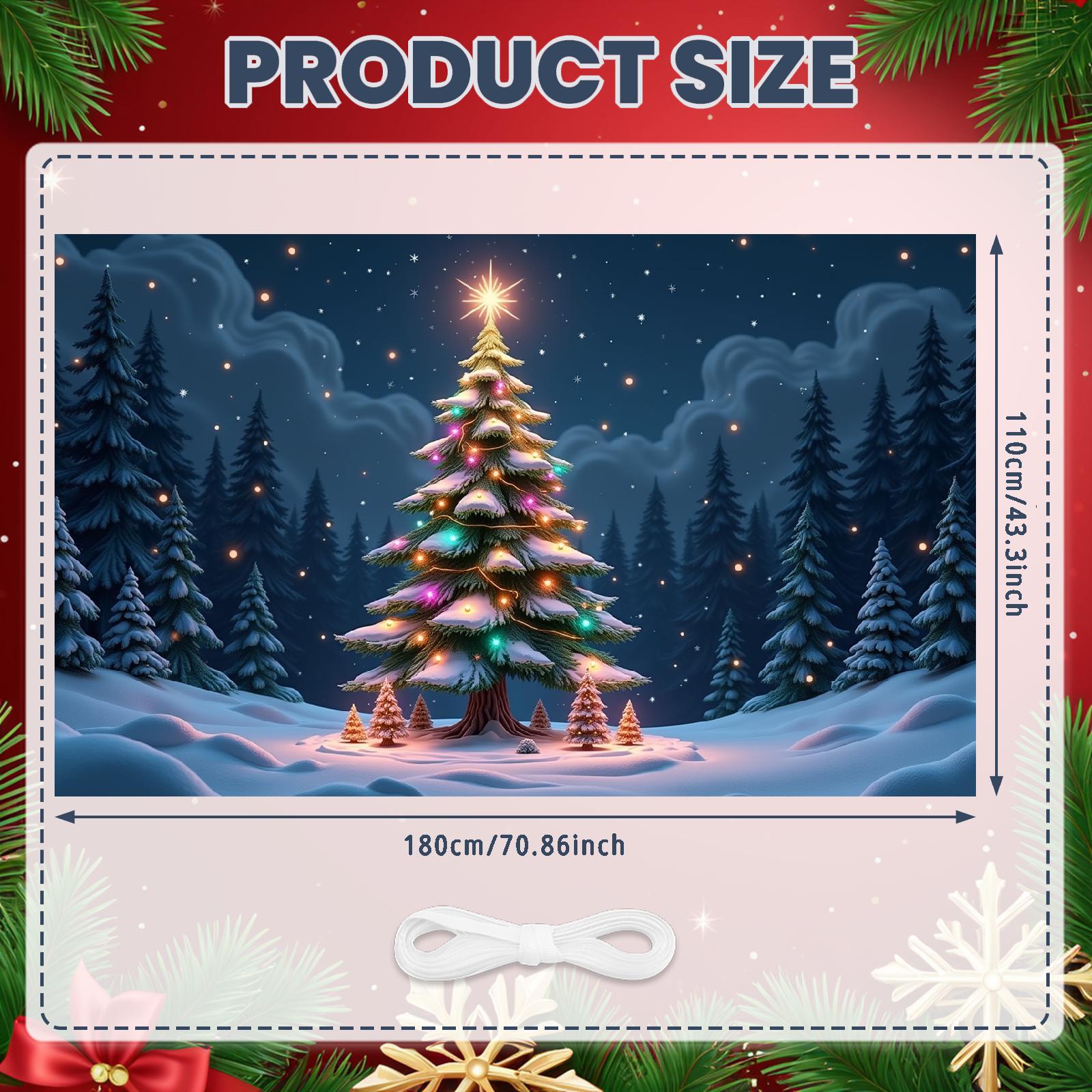 Баннер для мероприятия Легкий Баннер для вечеринки Рождественское украшение Декоративный дизайн Праздничное украшение Для фотофона Рождество