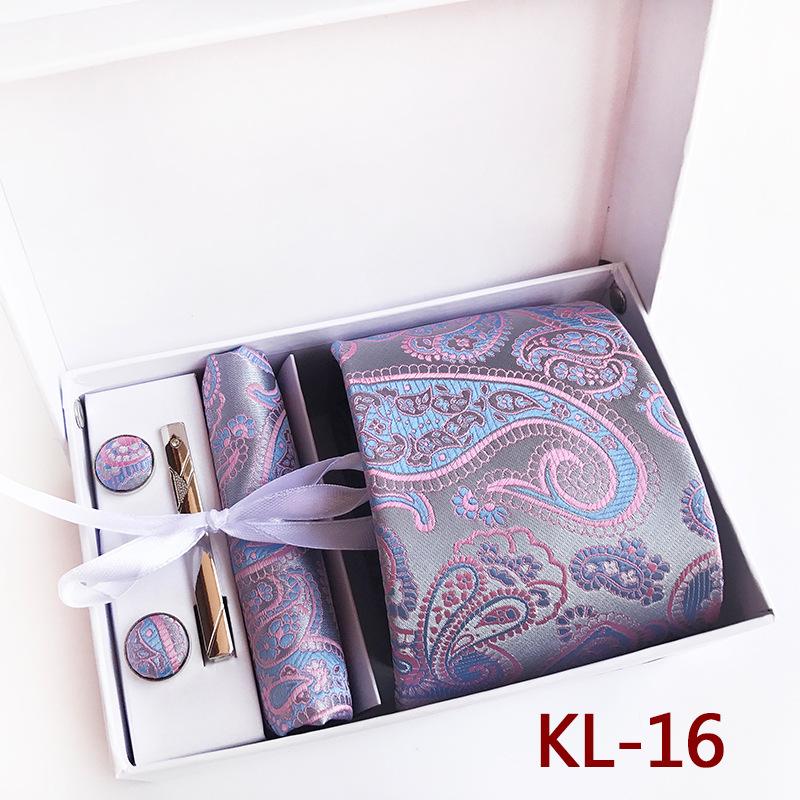 Polyester Business Executive Men'S Tie 6-Piece Gift Box Tie
