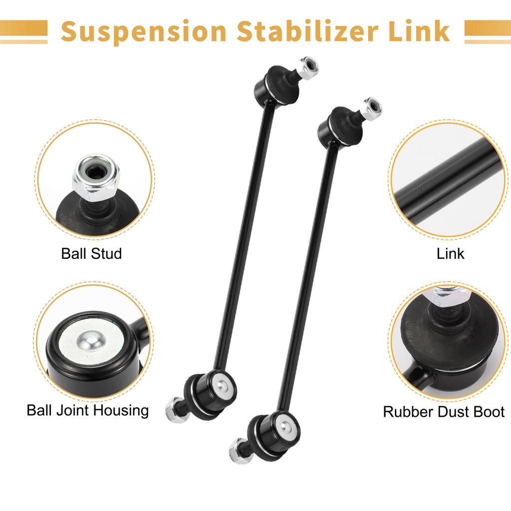 UXCELL 2pcs Front Stabilizer Sway Bar Link for Peugeot Partner 18-23 No.508739/508761
