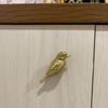 CatchDragn Bird Animal Cabinet Knobs Brass, Gold Drawer Knobs 2 Pack,Modern Pull for Dresser Drawers Cabinet Laundry Room Kitchen